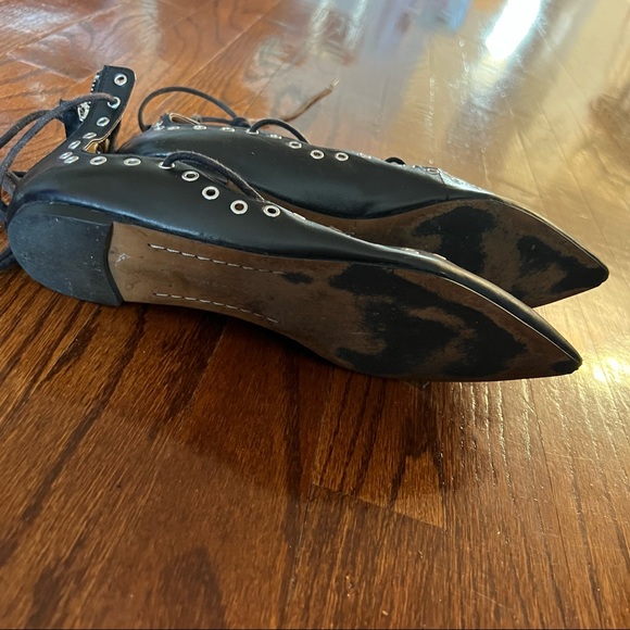 Zara lace up flats size 38 - Picture 4 of 4